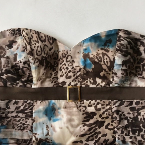 { Arden B } - Zippered Silk Bustier Top - Picture 4 of 6